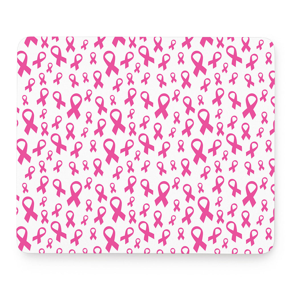 Little Breast Cancer Ribbon Print Mouse Pad