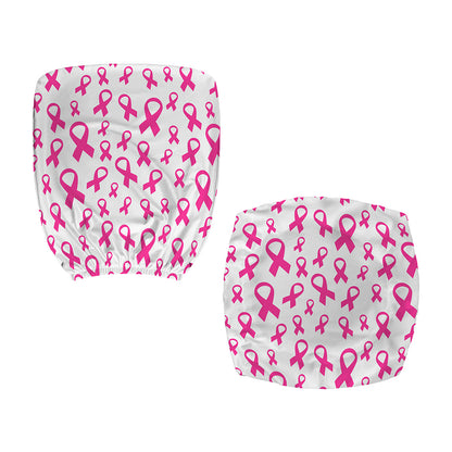 Little Breast Cancer Ribbon Print Office Chair Cover
