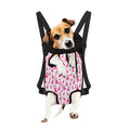 Little Breast Cancer Ribbon Print Pet Carrier Backpack