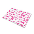Little Breast Cancer Ribbon Print Pet Cooling Mat Cover