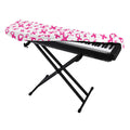 Little Breast Cancer Ribbon Print Piano Keyboard Cover
