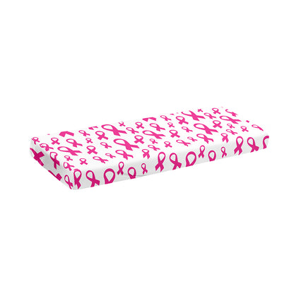 Little Breast Cancer Ribbon Print Piano Keyboard Cover
