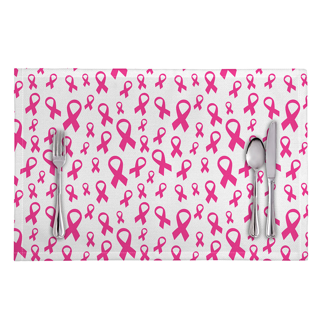 Little Breast Cancer Ribbon Print Placemat