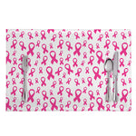 Little Breast Cancer Ribbon Print Placemat