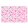 Little Breast Cancer Ribbon Print Polyester Doormat