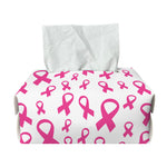 Little Breast Cancer Ribbon Print Rectangle Tissue Box Cover