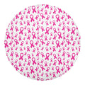 Little Breast Cancer Ribbon Print Round Blanket