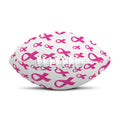 Little Breast Cancer Ribbon Print Rugby Ball