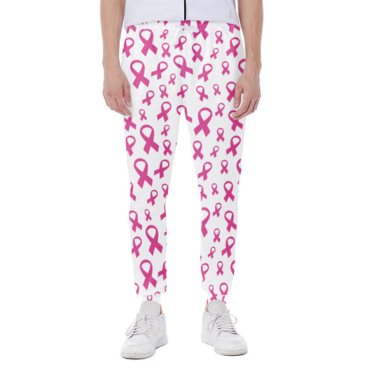Little Breast Cancer Ribbon Print Scuba Joggers