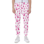 Little Breast Cancer Ribbon Print Scuba Joggers