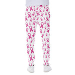Little Breast Cancer Ribbon Print Scuba Joggers