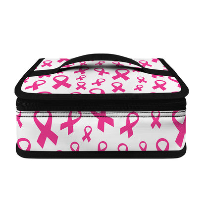 Little Breast Cancer Ribbon Print Small Lunch Bag