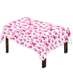 Little Breast Cancer Ribbon Print Tablecloth