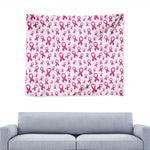 Little Breast Cancer Ribbon Print Tapestry