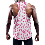 Little Breast Cancer Ribbon Print Training Tank Top
