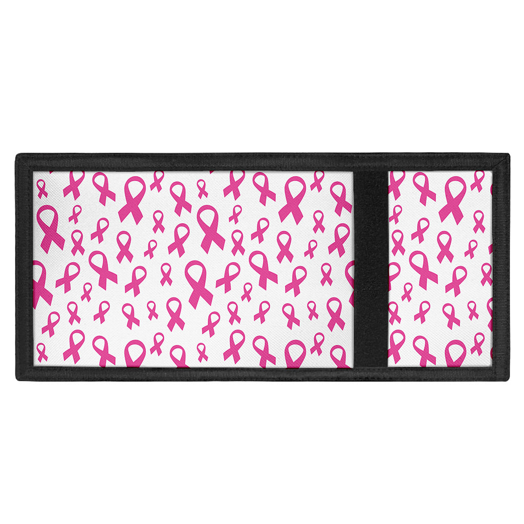 Little Breast Cancer Ribbon Print Trifold Wallet