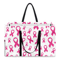 Little Breast Cancer Ribbon Print Utility Tote Bag