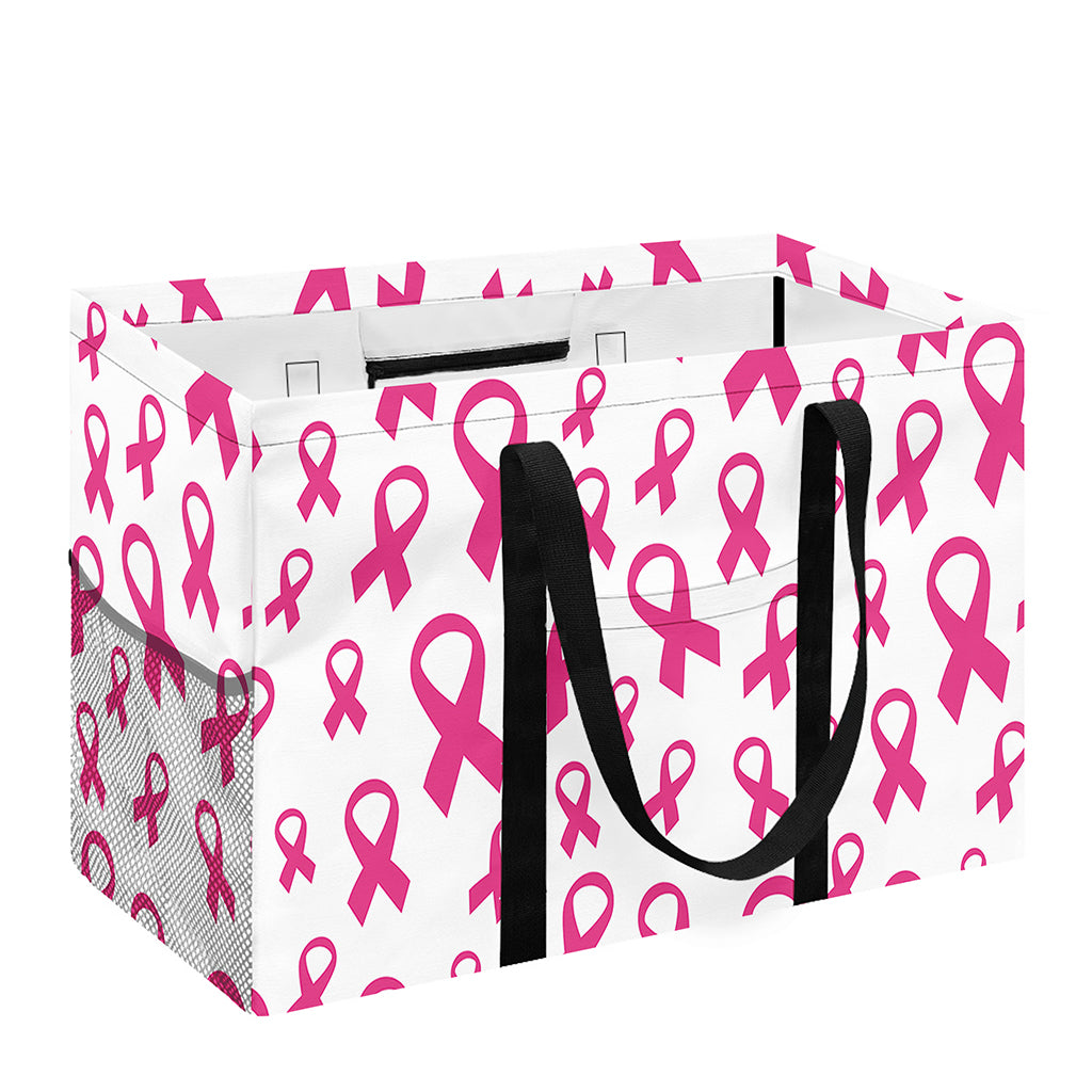 Little Breast Cancer Ribbon Print Utility Tote Bag