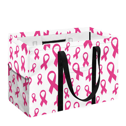 Little Breast Cancer Ribbon Print Utility Tote Bag
