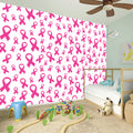Little Breast Cancer Ribbon Print Wall Sticker