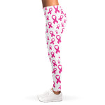 Little Breast Cancer Ribbon Print Women's Leggings
