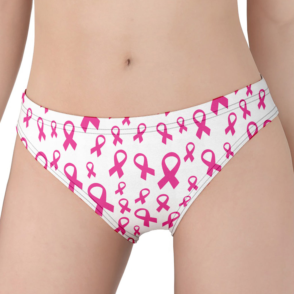 Little Breast Cancer Ribbon Print Women's Panties