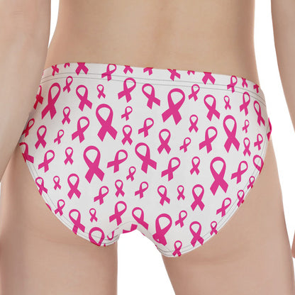 Little Breast Cancer Ribbon Print Women's Panties