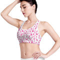 Little Breast Cancer Ribbon Print Women's Sports Bra