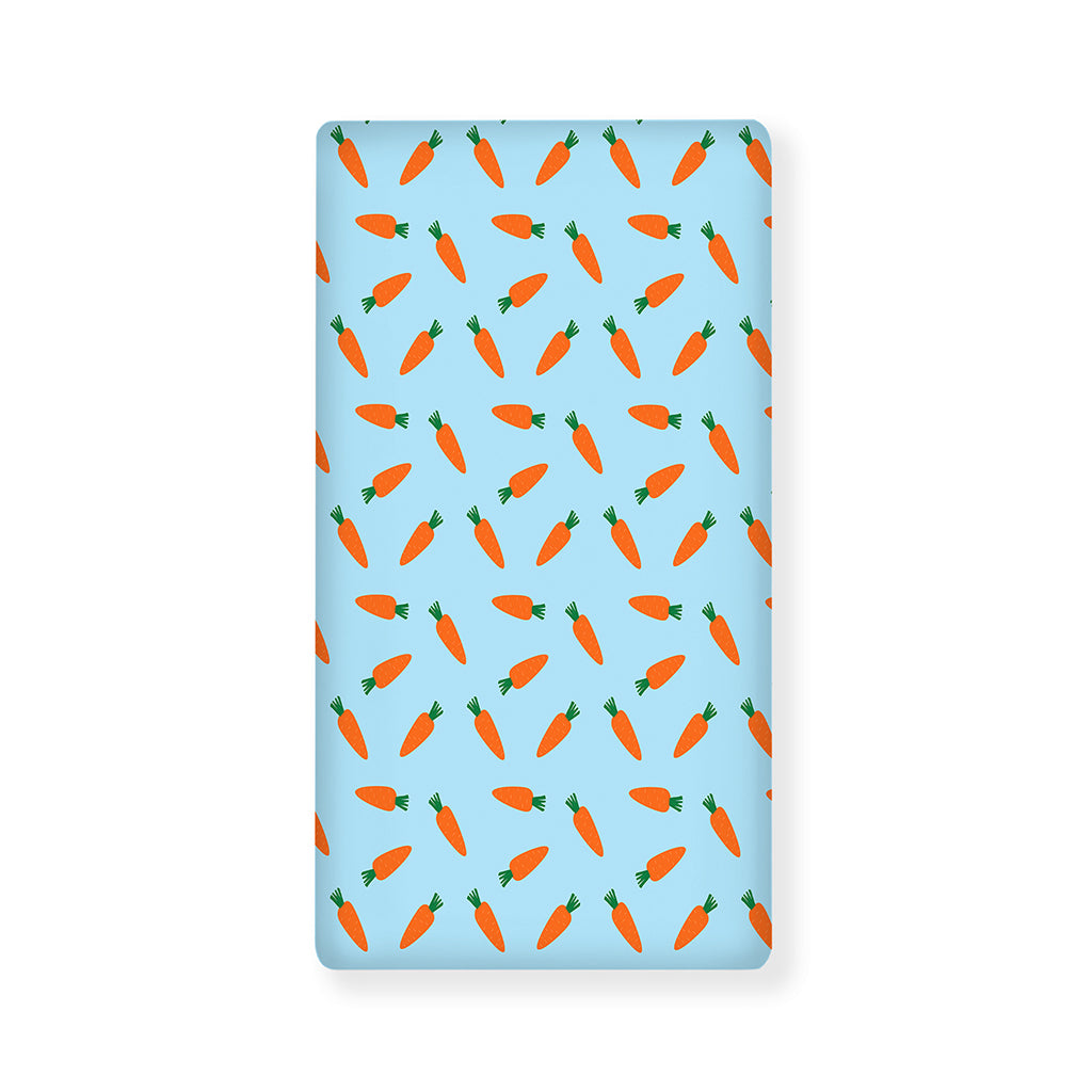 Little Carrot Pattern Print Baby Crib Sheet