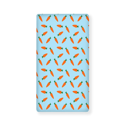 Little Carrot Pattern Print Baby Crib Sheet