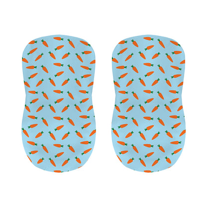 Little Carrot Pattern Print Bar Stool Covers