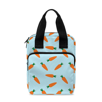 Little Carrot Pattern Print Bible Tote Bag