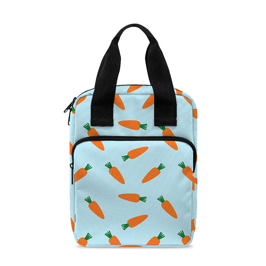 Little Carrot Pattern Print Bible Tote Bag