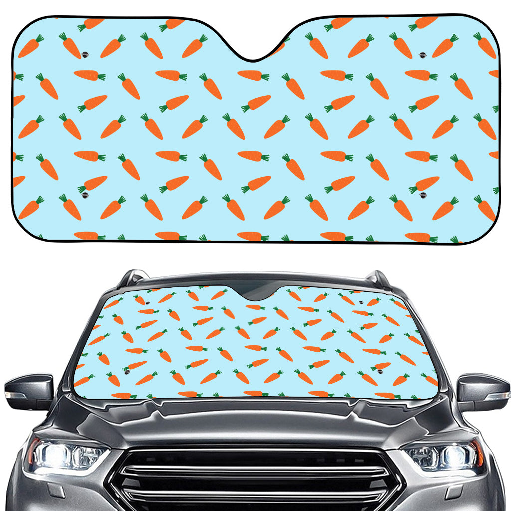 Little Carrot Pattern Print Car Windshield Sun Shade