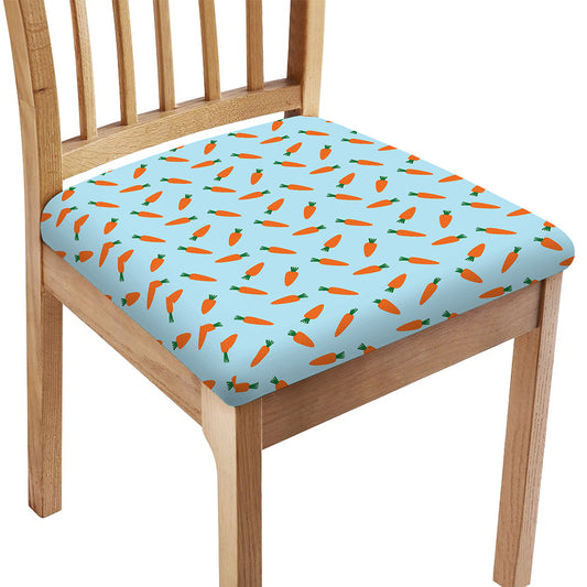 Little Carrot Pattern Print Chair Cushion Cover