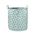 Little Carrot Pattern Print Collapsible Laundry Basket