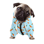 Little Carrot Pattern Print Dog Zip Up Hoodie