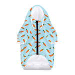Little Carrot Pattern Print Dog Zip Up Hoodie