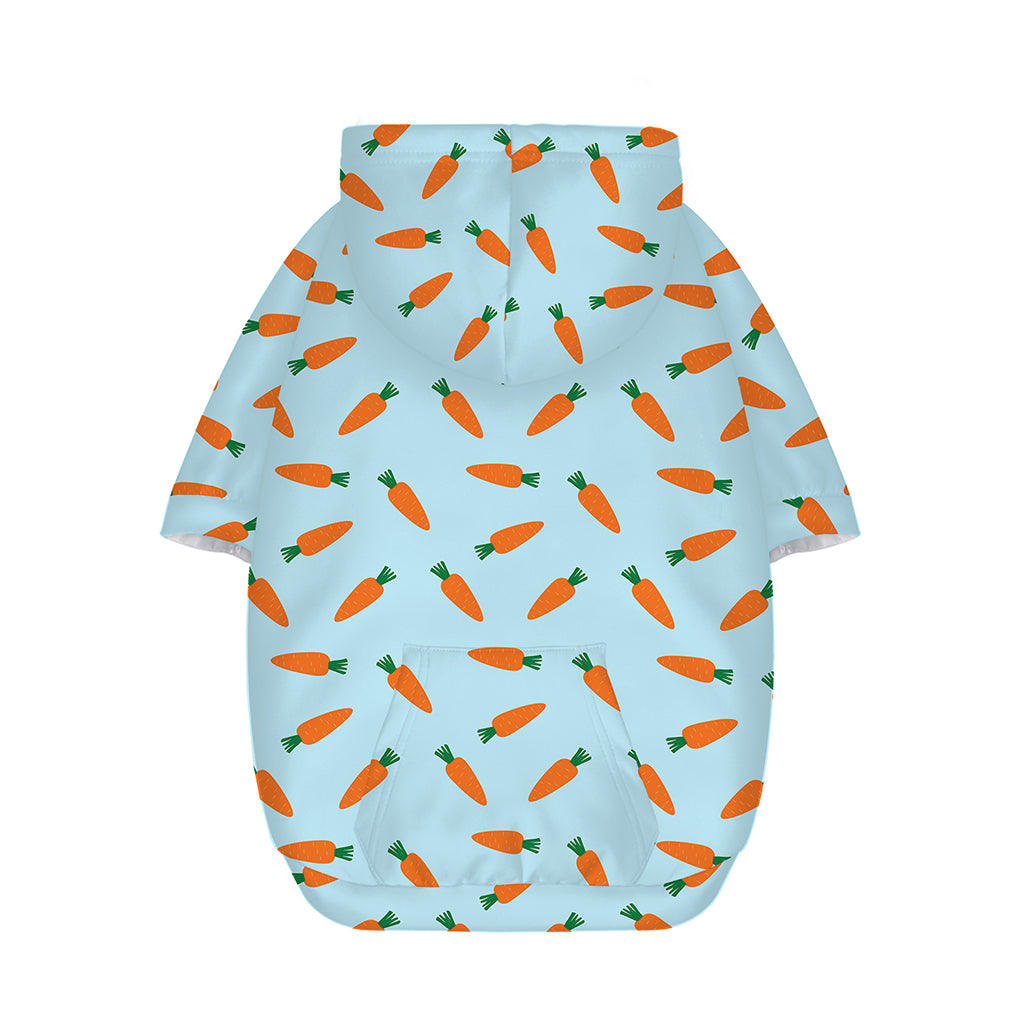 Little Carrot Pattern Print Dog Zip Up Hoodie