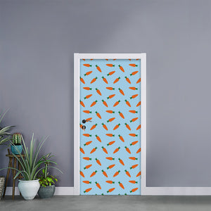 Little Carrot Pattern Print Door Sticker