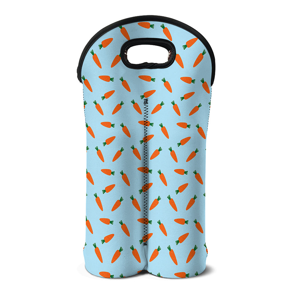 Little Carrot Pattern Print Double Neoprene Wine Tote