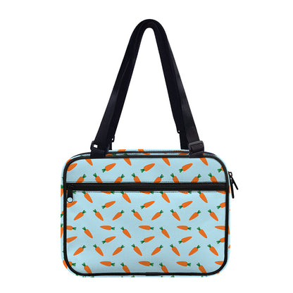 Little Carrot Pattern Print Double Strap Bible Bag