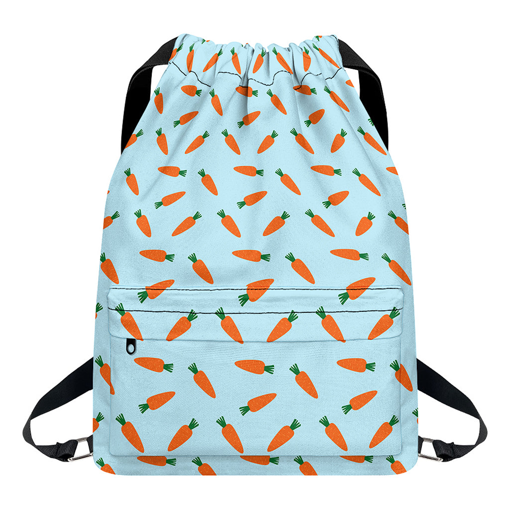 Little Carrot Pattern Print Drawstring Backpack