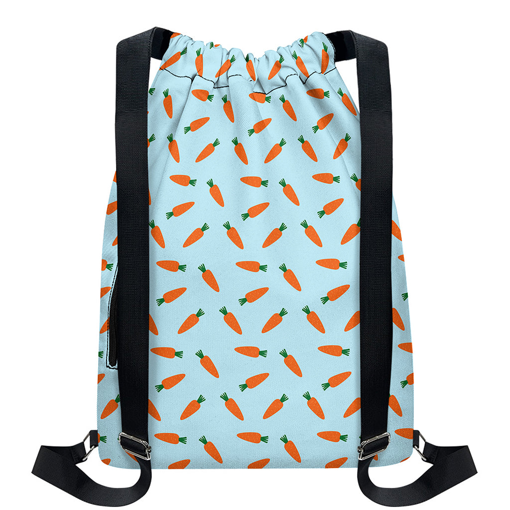 Little Carrot Pattern Print Drawstring Backpack