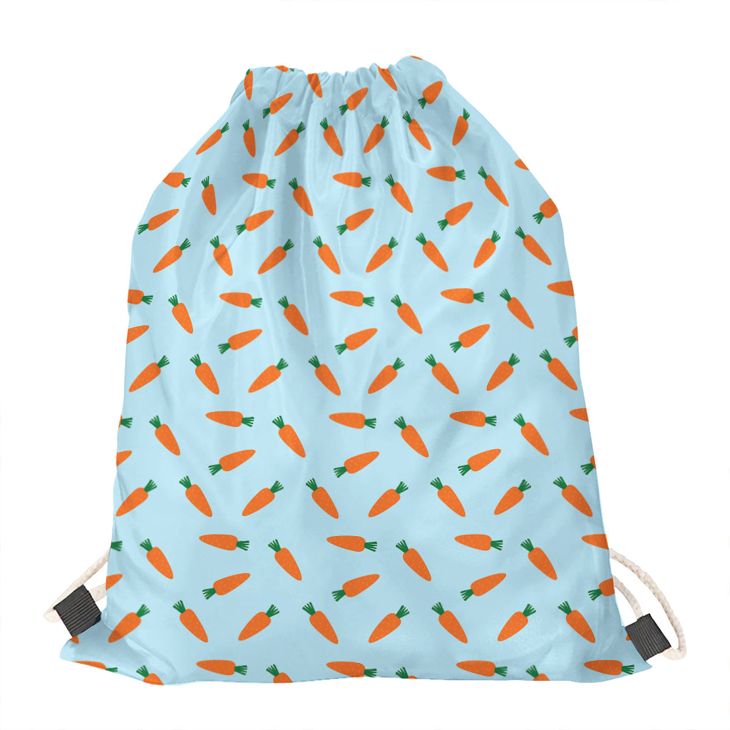 Little Carrot Pattern Print Drawstring Bag