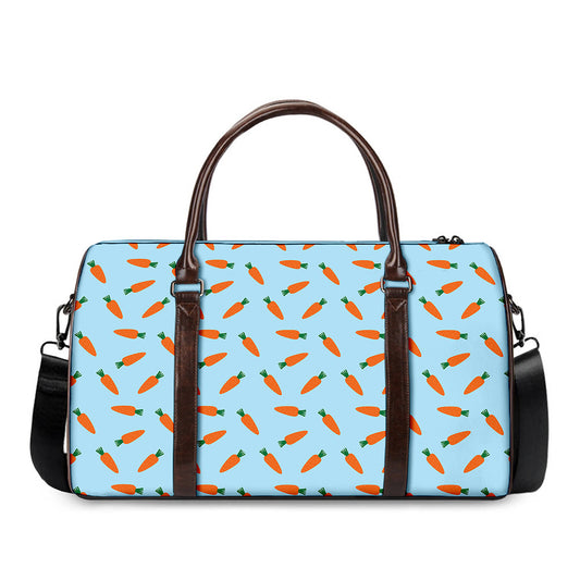 Little Carrot Pattern Print Duffle Bag