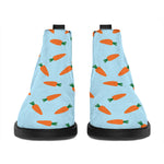 Little Carrot Pattern Print Flat Ankle Boots