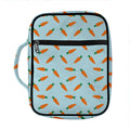 Little Carrot Pattern Print Front Pocket Bible Bag