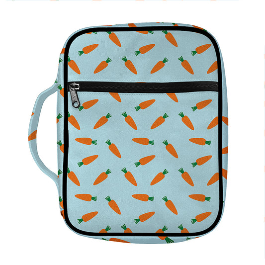 Little Carrot Pattern Print Front Pocket Bible Bag