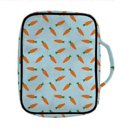 Little Carrot Pattern Print Front Pocket Bible Bag